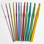 ZESTAW KOLOROWYCH SZYDEŁEK aluminiowych od 2 do 8 mm