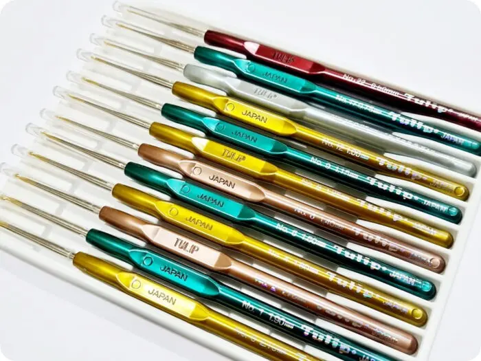 ZESTAW SZYDEŁEK TULIP z rączką od 0,5 do 2,10mm