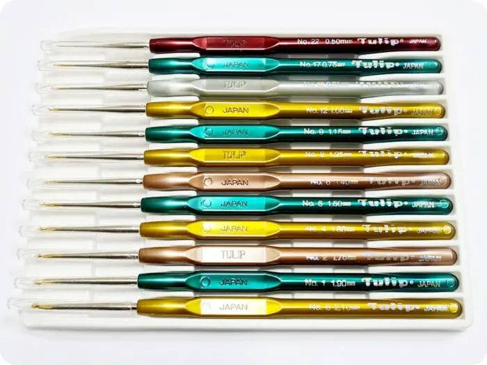 ZESTAW SZYDEŁEK TULIP z rączką od 0,5 do 2,10mm