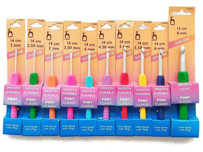 20190224_080625a Szydełko PONY EASY GRIP z miękką rączką 2mm-8mm - obrazek 1