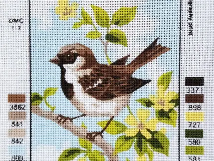 Kanwa z nadrukiem PTASZEK (3315)