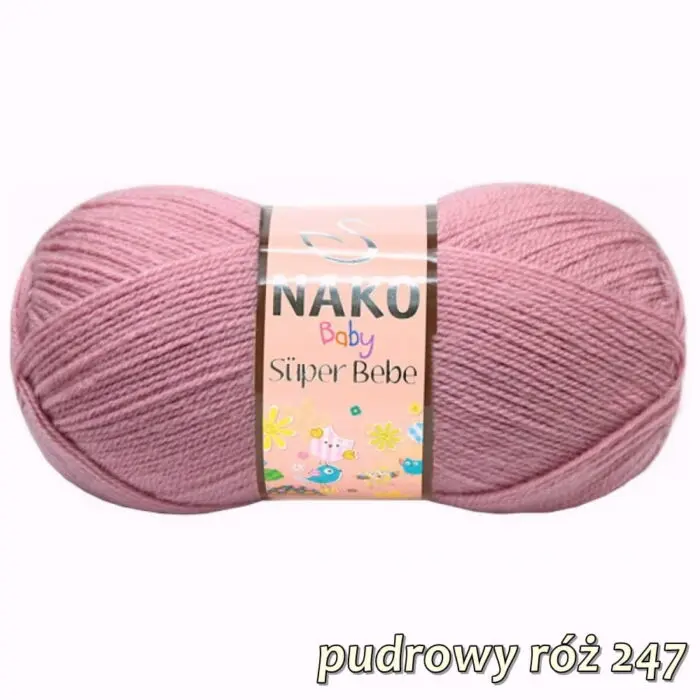 Włóczka Nako SUPER BEBE 50g/180m - akryl