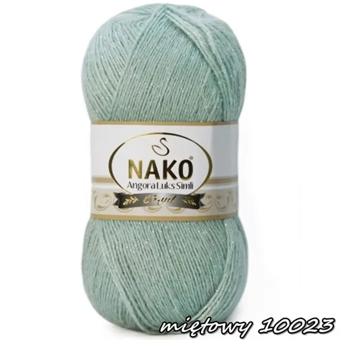 Włóczka NAKO ANGORA LUKS SIMLI 100g/500m - akryl + moher + wełna + nitka metalizowana
