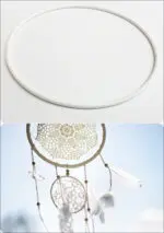 Obręcz metalowa BIAŁA od 6 do 70 cm