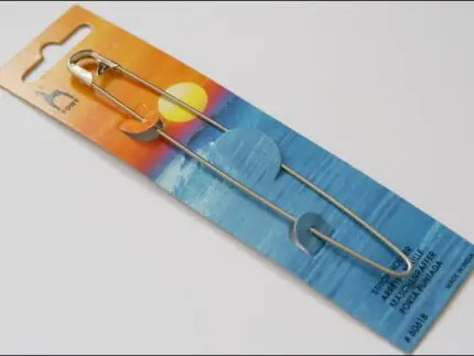 AGRAFKA DO NABIERANIA OCZEK 13,8 cm METALOWA PONY