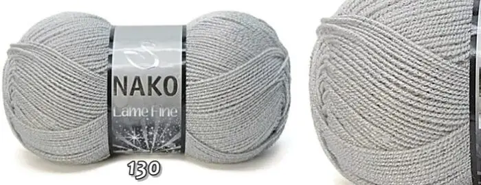 Włóczka Nako LAME FINE 100g/440m - akryl + nitka metalizowana