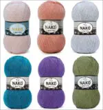 Włóczka Nako LAME FINE 100g/440m - akryl + nitka metalizowana