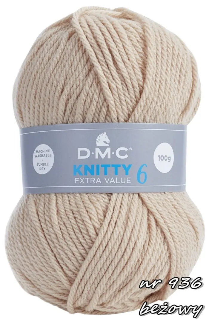 Włóczka DMC KNITTY 6 100g/137m - 100% akryl