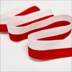 Taśma ORDEROWA biało-czerwona FLAGA 30mm