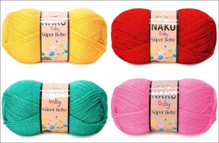 Włóczka Nako SUPER BEBE 50g/180m - akryl
