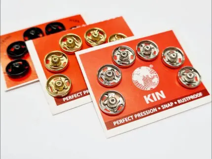 Zatrzaski metalowe 9mm (2) 6szt