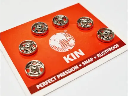 Zatrzaski metalowe 8mm (1) 6szt