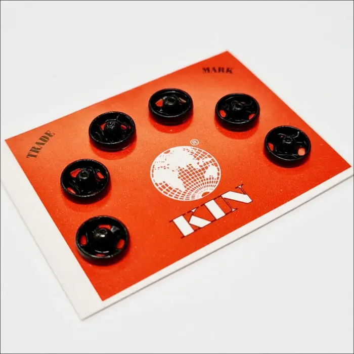 Zatrzaski metalowe 8mm (1) 6szt