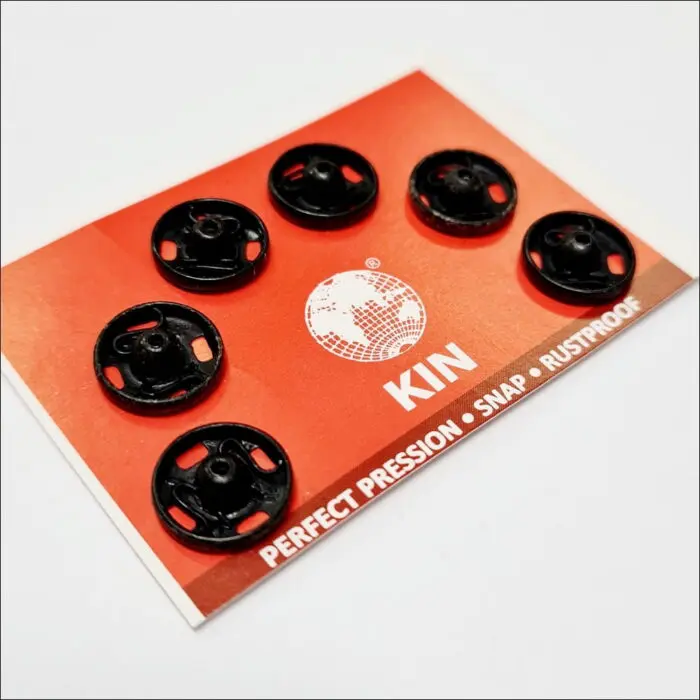 Zatrzaski metalowe 10mm (3) 6szt