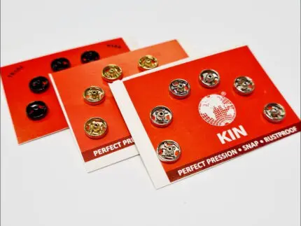 Zatrzaski metalowe 6mm (0) 6szt