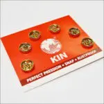 Zatrzaski metalowe 6mm (0) 6szt