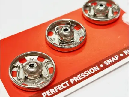 Zatrzaski metalowe 15mm (6) 3szt