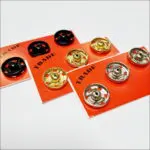 Zatrzaski metalowe 13mm (5) 3szt