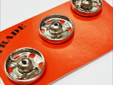 Zatrzaski metalowe 13mm (5) 3szt