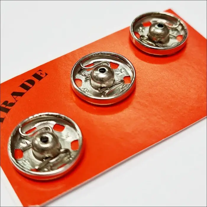 Zatrzaski metalowe 13mm (5) 3szt