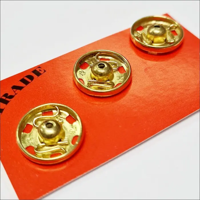 Zatrzaski metalowe 13mm (5) 3szt