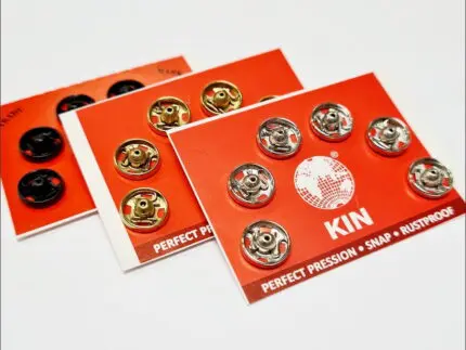 Zatrzaski metalowe 7mm (1/2) - 6szt