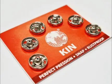 Zatrzaski metalowe 7mm (1/2) - 6szt