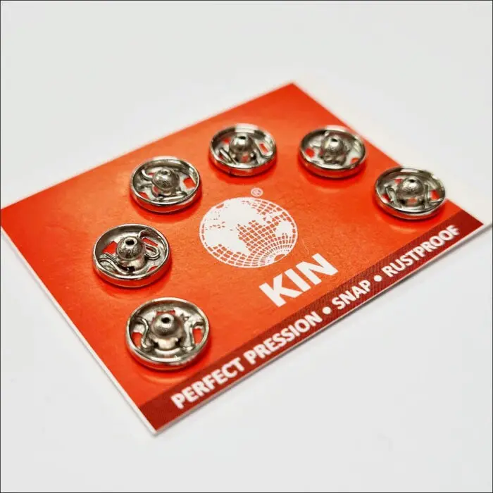 Zatrzaski metalowe 7mm (1/2) - 6szt