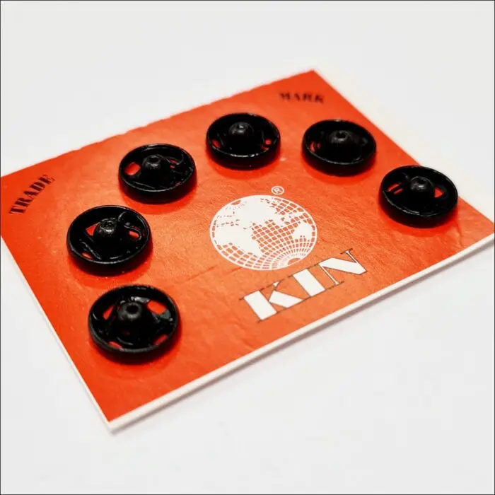 Zatrzaski metalowe 7mm (1/2) - 6szt