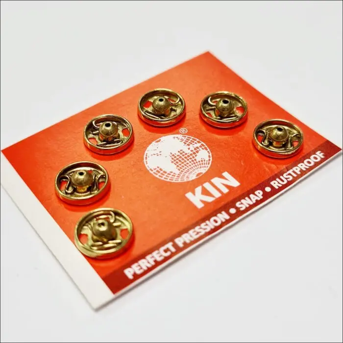 Zatrzaski metalowe 7mm (1/2) - 6szt