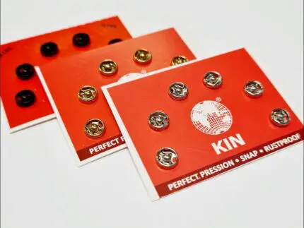 Zatrzaski metalowe 5mm (2/0) 6szt