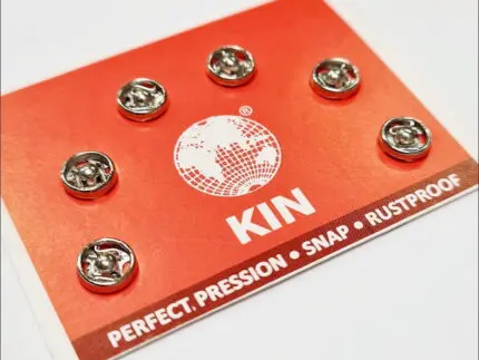 Zatrzaski metalowe 5mm (2/0) 6szt