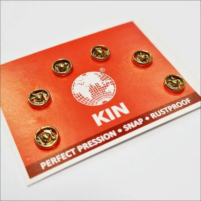 Zatrzaski metalowe 5mm (2/0) 6szt