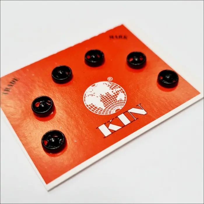 Zatrzaski metalowe 5mm (2/0) 6szt