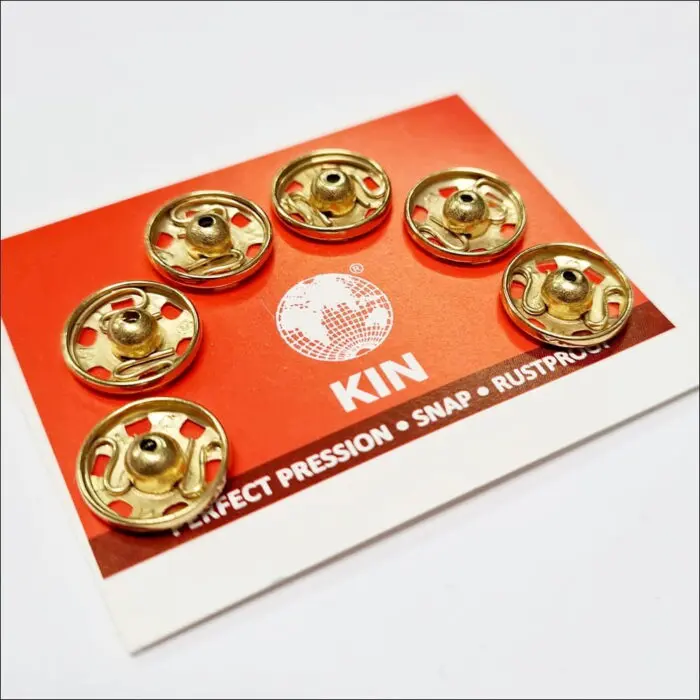 Zatrzaski metalowe 11,5 mm (4) 6szt