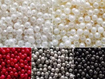 Koraliki PEREŁKI 6mm opakowanie 60szt