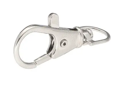 Karabińczyk metalowy SREBRNY rybka 9mm