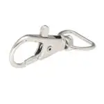 Karabińczyk metalowy SREBRNY rybka 15mm
