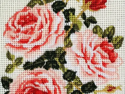 Kanwa z nadrukiem KWIATY (3118)