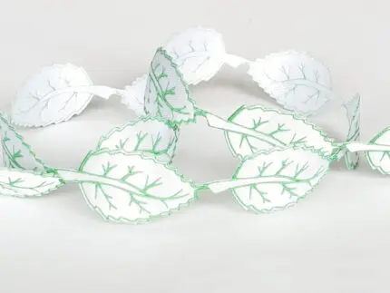 Aplikacje na taśmie LISTKI atłasowe 4/2cm (wz 24/K)
