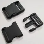 Czarna klamra PLASTIKOWA 40mm