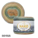 Włóczka NAKO ANGORA LUKS COLOR 150g/810m akryl + wełna + moher