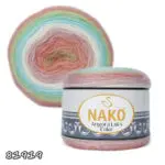 Włóczka NAKO ANGORA LUKS COLOR 150g/810m akryl + wełna + moher