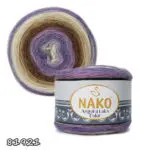 Włóczka NAKO ANGORA LUKS COLOR 150g/810m akryl + wełna + moher