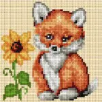 Kanwa z nadrukiem 15x15 LISEK (1005)