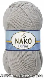Włóczka NAKO DENIM 100g/200m - bawełna + akryl