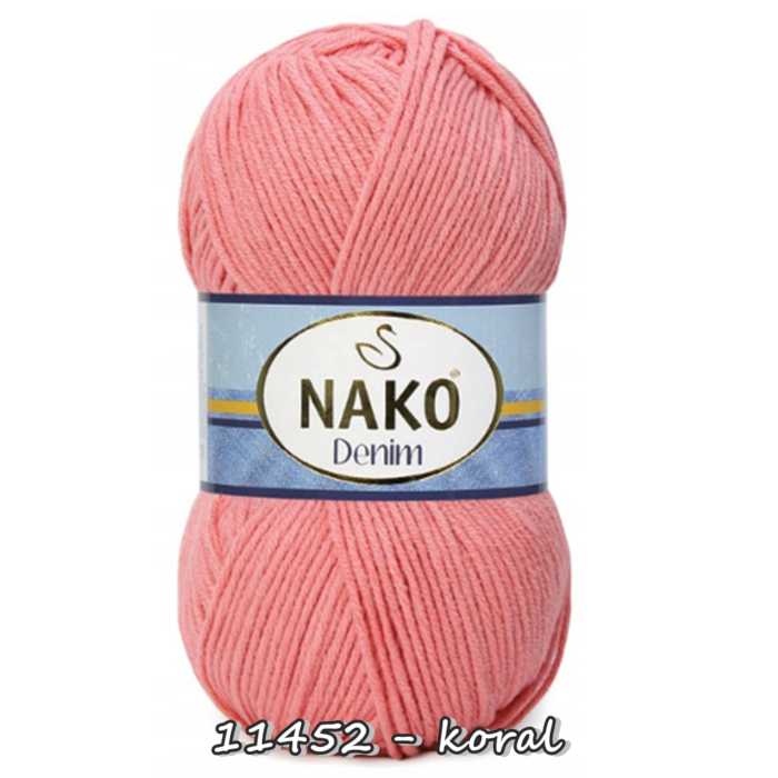 Włóczka NAKO DENIM 100g/200m - bawełna + akryl