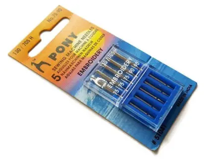 IGŁY  DO HAFTU MASZYNOWEGO mix 75/90 PONY (51041)