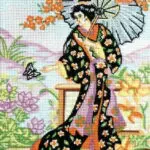 Kanwa z nadrukiem GEJSZA (6190)