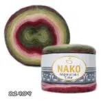 Włóczka NAKO ANGORA LUKS COLOR 150g/810m akryl + wełna + moher